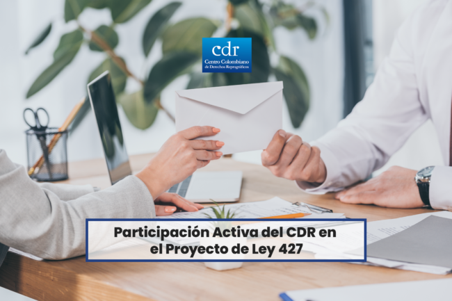 Participación Activa del CDR en el Proyecto de Ley 427 Web