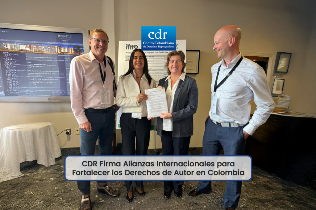 CDR Firma Alianzas Internacionales para Fortalecer los Derechos de Autor en Colombia