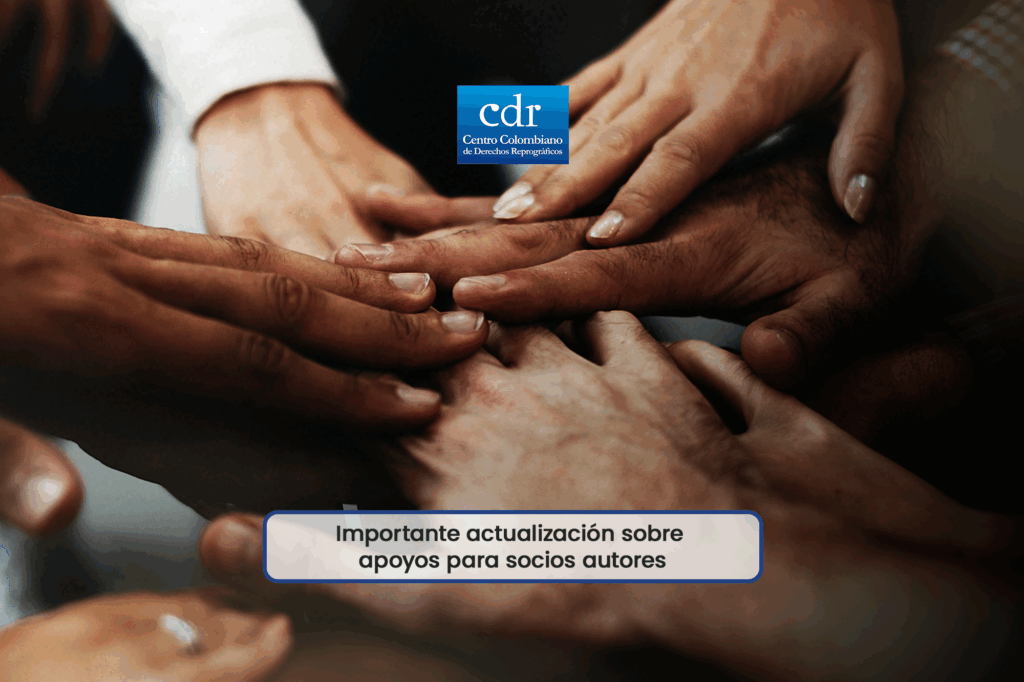 Importante actualización sobre apoyos para socios autores