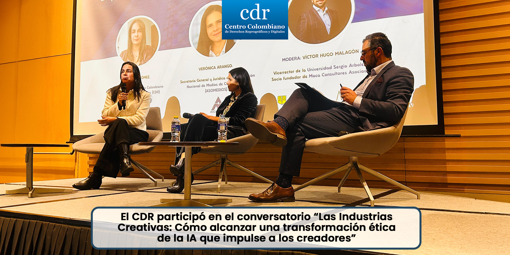 El CDR participó en el conversatorio Las Industrias Creativas Cómo alcanzar una transformación ética de la IA que impulse a los creadores